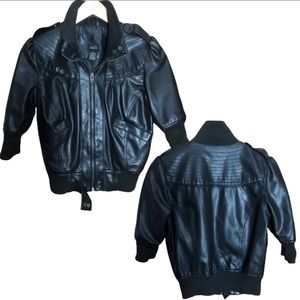 Rue21 Faux Leather Bomber Jacket